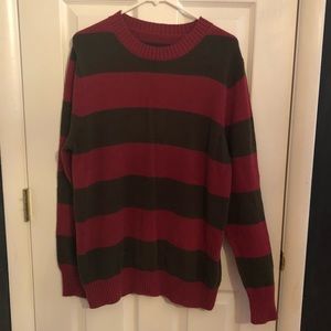 Red and Green Freddy Krueger Sweater
